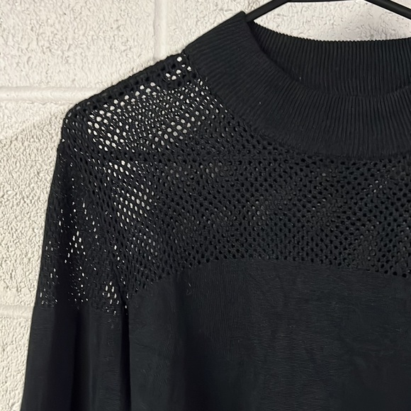 Lane Bryant 18 Black Sweater Top - Picture 3 of 4